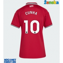 Manchester United Matheus Cunha #10 Domaci Dres za Ženska 2026-27 Kratak Rukav